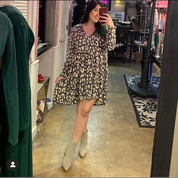 Grey Faux Suede Booties - Picture 2 of 2